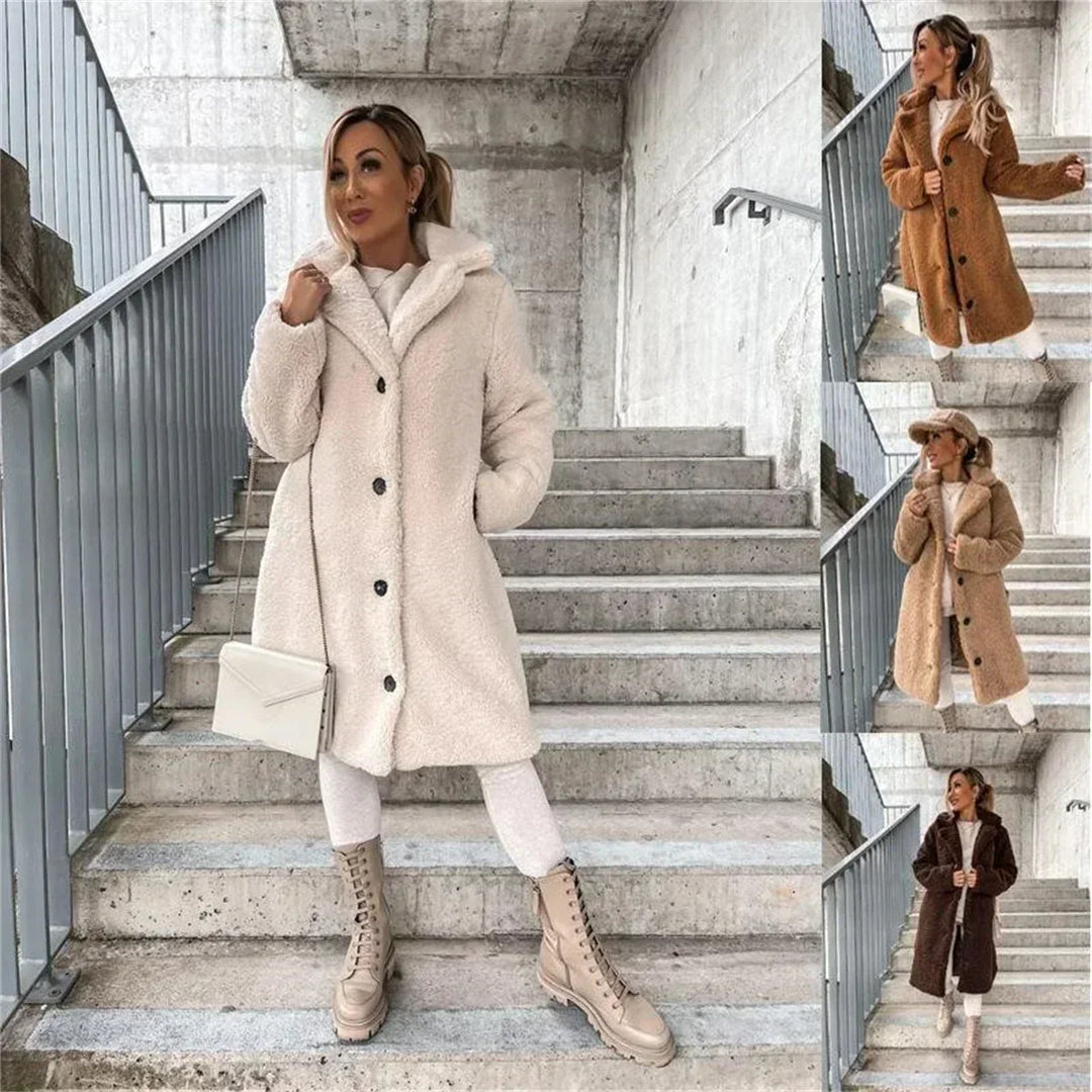 Katarina | Elegante abrigo Teddy
