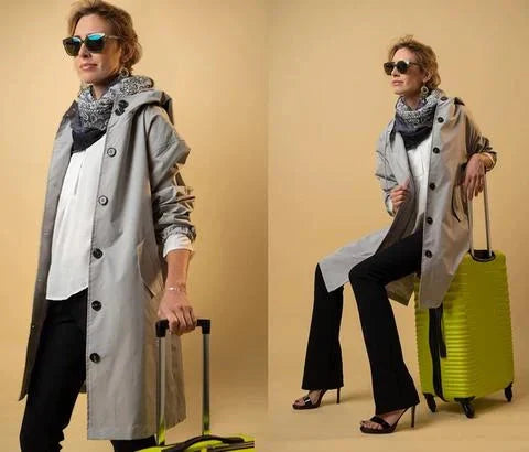 Doro | Gabardina extragrande con capucha