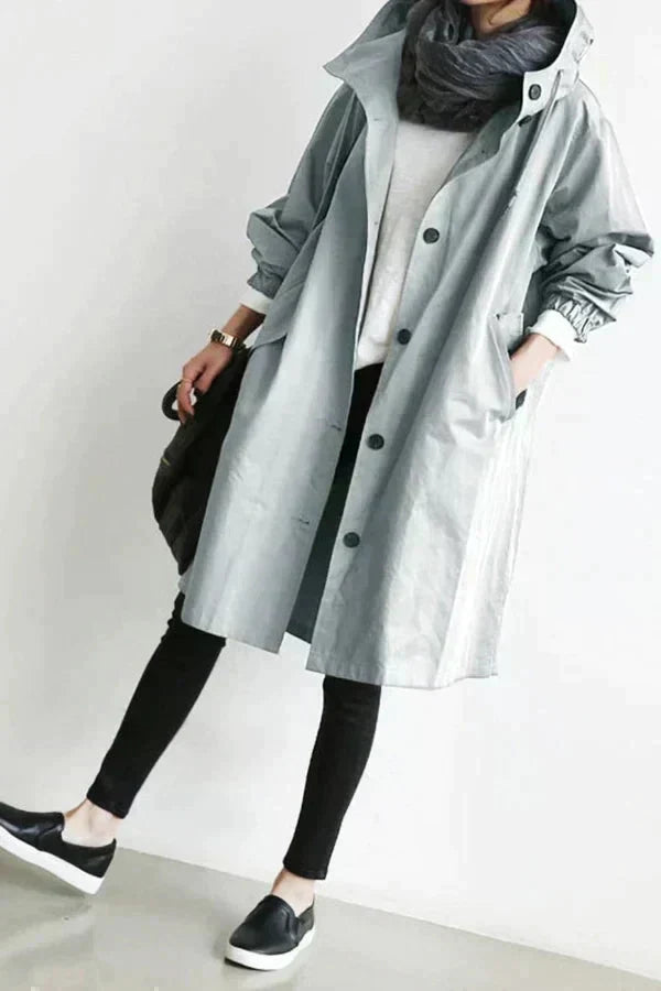Doro | Gabardina extragrande con capucha