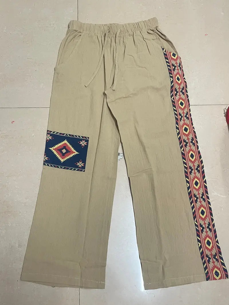 Jastrzeń | Pantalón con Estampado Étnico