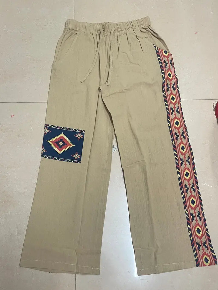 Jastrzeń | Pantalón con Estampado Étnico