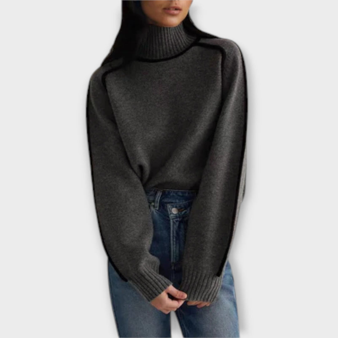 Dana | Jersey de cuello alto elegante