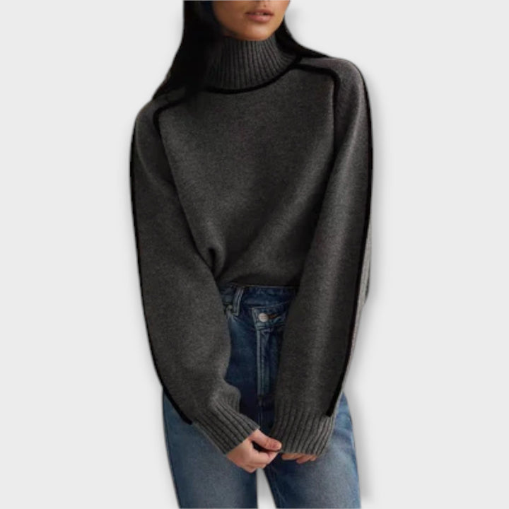 Dana | Jersey de cuello alto elegante