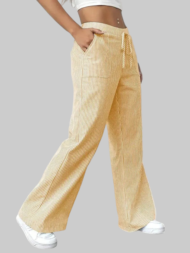 Dominique | Pantalones Cómodos de Pierna Ancha