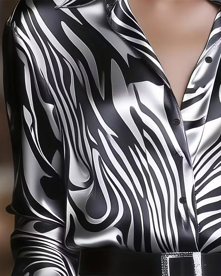 Cebra | Camisa elegante y chic con un estampado llamativo