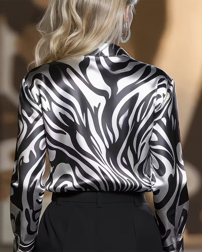 Cebra | Camisa elegante y chic con un estampado llamativo