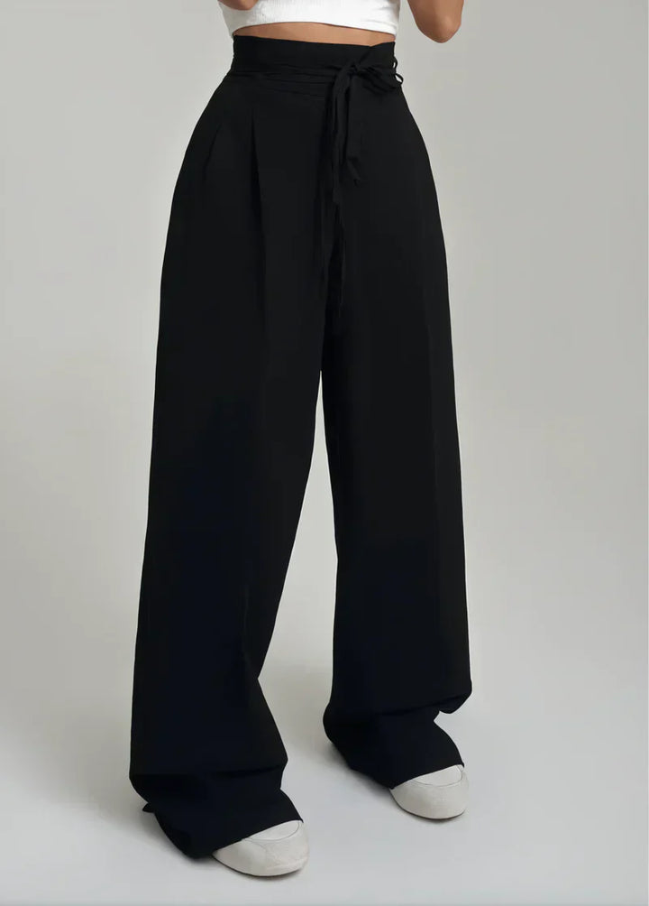 Stefania | Pantalón de tiro alto y pierna ancha