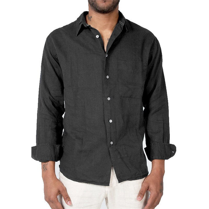 Camisa de lino para hombre | Manga larga